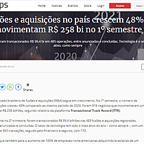 Fuses e aquisies crescem 48% e chegam a R$ 258 bi no 1 semestre